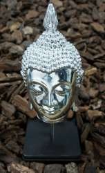 Bouddha d'Argent de Luxe sur Socle (1 pc)