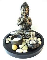 Set Porte-bougie & Encens Bouddha (1 pc)