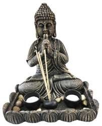 Bouddha D&eacute;coratif avec Bougie et Encens (1 pc.)