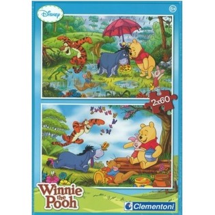 PUZZLE CLEMENTONI DISNEY WINNIE L'OURSON 2 x 60 PIÈCES (Lot de 6)