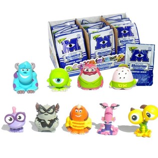 DISNEY PIXAR MONSTER UNIVERSITY MINI FIGURINES EN PR&Eacute;SENTOIR (24 pcs)