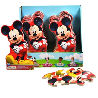 Puzzle en bois Disney Mickey Mouse Clubhouse en présentoir (12 pcs)