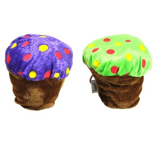 Cupcake en peluche colorée 10 cm (24 pcs)