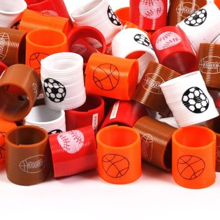 Ressort Magique Th&egrave;me Sport - Jouet de Kermesse (10 pcs)