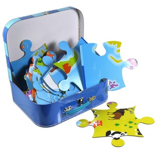 Grand Puzzle Carte du Monde en Mallette
