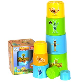 MAYA L'ABEILLE TOUR DE BLOCS FUNNY TOWER (6 pcs)