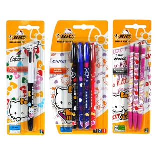 ASSORTIMENT STYLOS BIC HELLO KITTY SUR CARTE (12 pcs)