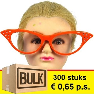 ***OFFRE DE GROS*** GRANDES LUNETTES DE FÊTE ORANGE (300 pièces)