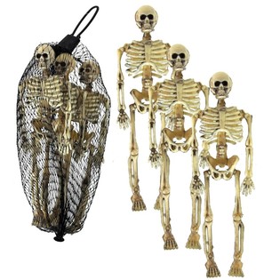 3 Squelettes dans un Filet, 15 cm (Lot de 3)