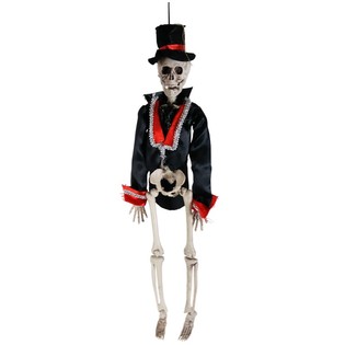 Squelette &agrave; Suspendre avec Haut-de-Forme 43 cm (3 pcs)