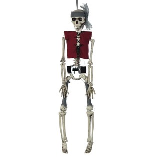 Squelette Pirate Suspendu 40 cm (Lot de 6) - D&eacute;co Halloween Grossiste