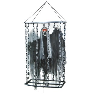 GRANDE CRÉATURE SUSPENDUE AVEC LUMIÈRE, SON ET MOUVEMENT EN CAGE 52 CM