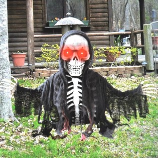 SQUELETTE REAPER GROUNDBREAKER AVEC &Eacute;CLAIRAGE 50 CM