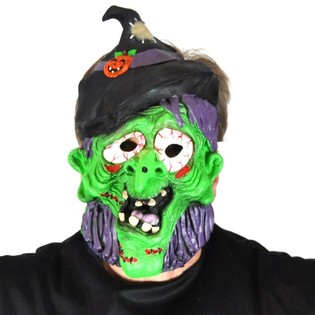 Masque de Sorci&egrave;re Flexible (Lot de 2) | Halloween & Carnaval