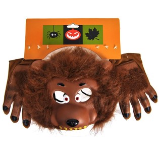 Masque de Loup avec Gants (6 pcs)