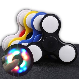 FIDGET SPINNERS LED AVEC &Eacute;CLAIRAGE ***TENDANCE 2017*** (17 points lumineux)