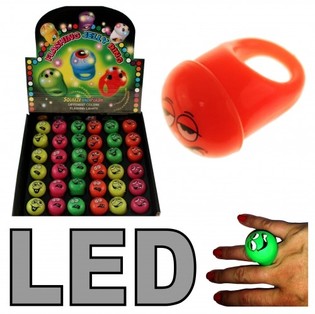BAGUES LUMINEUSES EN PRÉSENTOIR (36 pcs.)