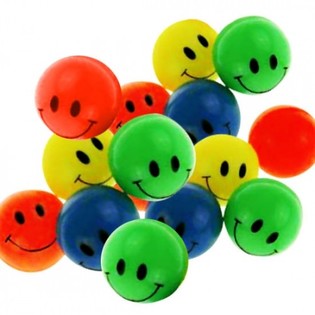 BALLES REBONDISSANTES COLORÉES 2.7 CM (144 pcs)