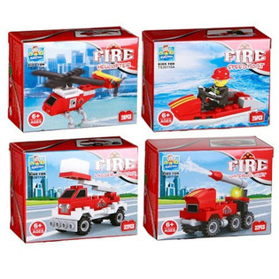 Briques de Construction - Série Pompiers (24 pcs)