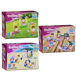 BRICKS BLOCS DE CONSTRUCTION - SÉRIE FILLES (24 pcs)