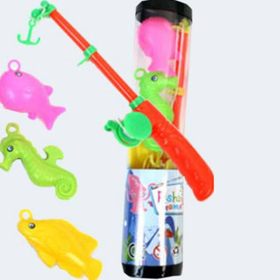 Jeu de Pêche avec Canne à Pêche et Poissons (12 pcs)