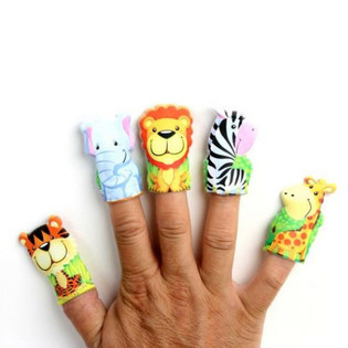 MARIONNETTES À DOIGTS ANIMAUX MIX (48 pcs)