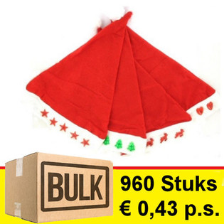 *** OFFRE EN GROS *** LOT DE BONNETS DE NO&Euml;L LUMINEUX ASSORTIS (960 pcs)