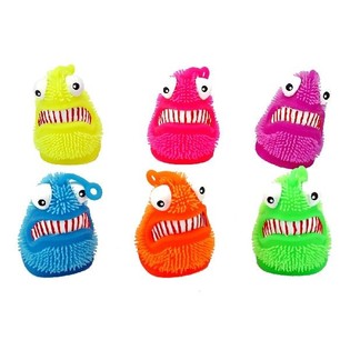 GROS MONSTRES PUFFER LUMINEUX AVEC LUMIÈRE Ø9,5CM (12 pces)