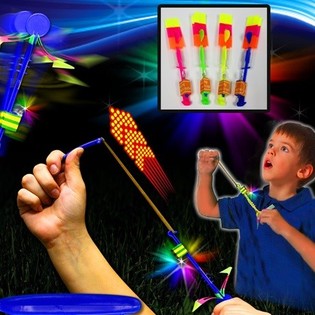 H&Eacute;LICOPT&Egrave;RES LUMINEUX LANCE-PIERRES (12 pcs.)