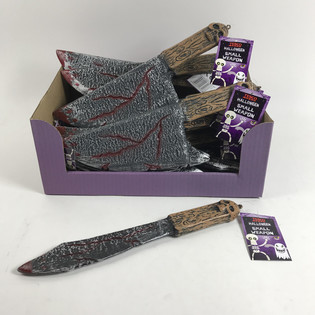 DISPLAY DE COUTEAUX ET HACHES D'HALLOWEEN (18 pcs) ***PRIX IMBATTABLE***