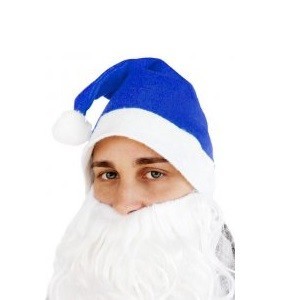 Bonnet de No&euml;l Bleu Standard (12 pcs.)