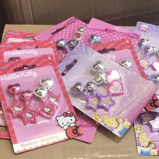 Coffrets de Boucles d'Oreilles Disney pour Enfants - 2 Paires (48 pcs)
