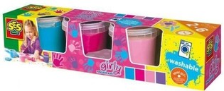 Peinture à Doigts SES Girly, Kit de Peinture 4x150ml (1 pce)