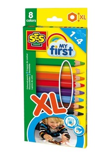 SES Creative My First - Crayons de Couleur XL (8 pcs.)