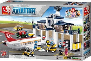 Sluban Atelier d'Avions avec Tour de Contr&ocirc;le M38-B0373 (1 pc.)