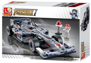 Voiture de Course F1 Sluban Argent M38-B0352 (1 pc.)