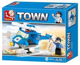 H&eacute;licopt&egrave;re de Police Sluban M38-B0175 (1 pc)