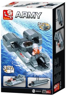 Bateau &agrave; grande vitesse Sluban 3-en-1 M38-B0537F (1 pce)
