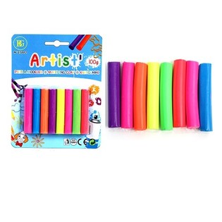 Pâte à modeler 100g sur carte (24 pcs)