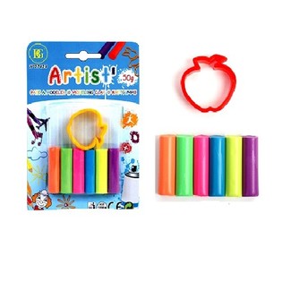 P&acirc;te &agrave; modeler 50g + Moule sur carte (24 pcs)