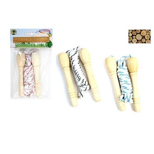 CORDE À SAUTER EN BOIS (24 pcs)