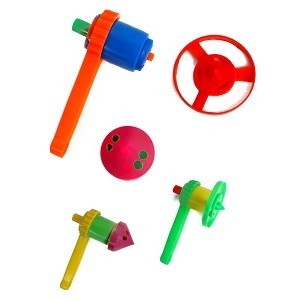 Toupie et Soucoupe Volante 2-en-1 &agrave; Lancer (48 pcs)