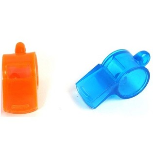 GRANDS SIFFLETS TRANSPARENTS, 5.5 cm (48 pcs)