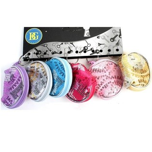 MINI POCHETTES PAILLETÉES PORTE-CLÉS (12 pcs)