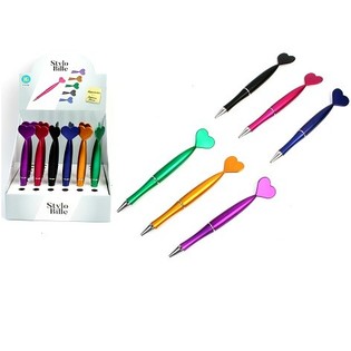 STYLOS CŒUR EN PR SENTOIR (48 pcs)