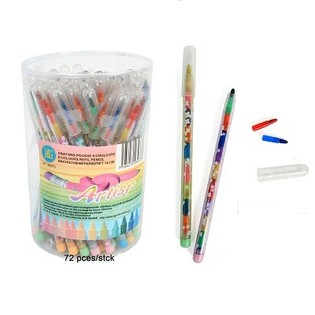 CRAYONS EMPILABLES (72 pcs)