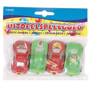 Pack de 4 Petites Voitures pour Cadeaux (12 packs)