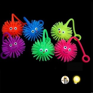 BALLES PUFFER LUMINEUSES AVEC CORDON (24 pcs.)