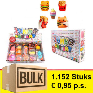 OFFRE MEGA BULK - JUMBO SQUISNY en PR&Eacute;SENTOIR (1.152 pcs)