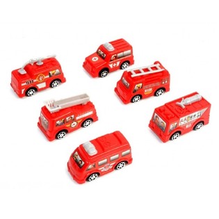 VÉHICULES DE POMPIERS ET AMBULANCE PULL BACK (24 pcs.)